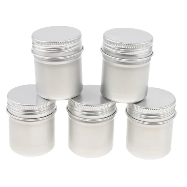 10 Kosmetik Leeres Glas Topf Creme Lippenbalsam Flasche Box Behälter Dose Etui 50g 2