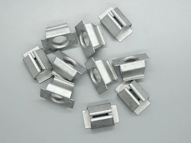 4x Bumper Cover Retaining Clips For Audi, VW, Seat – OEM 6Q0807180 – Metal Mounting Brackets