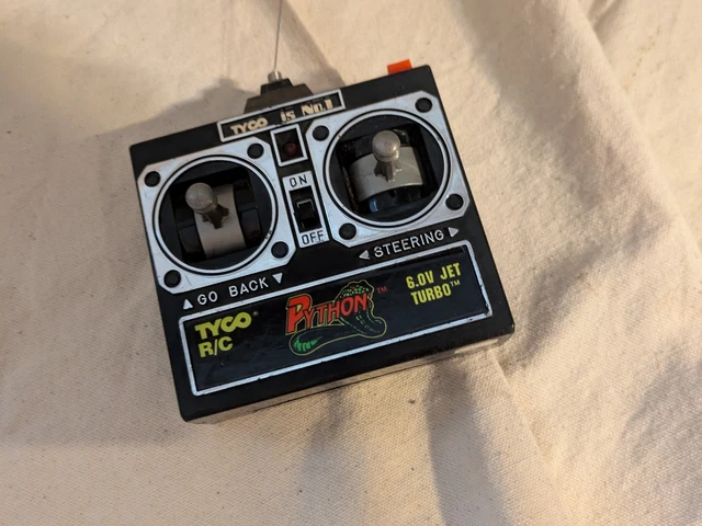 TYCO PYTHON 6 V Jet Turbo Remote Control RC 49Mhz AEK 932249 ...