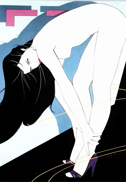 12" x 9" single print - from 1985 Patrick Nagel hardback book - Vintage s 12" x 9" single print - from 1985 Patrick Nagel hardback book - Vintage s