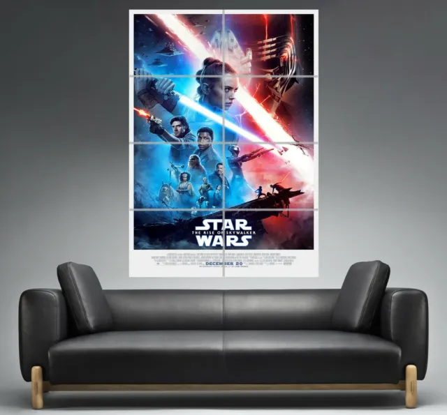 Poster Affiche Star Wars Ascension Du Jedi The Rise Of Skywalker A0 Large Size