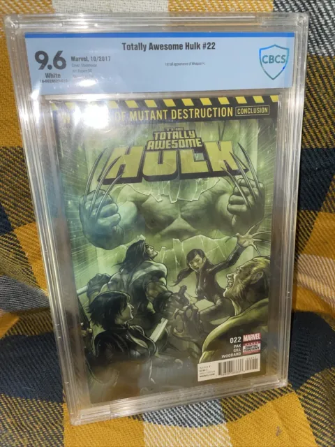 Totally Awesome Hulk #22 (2017) Marvel CBCS 9.6 White 1st Appearance of Weapon H