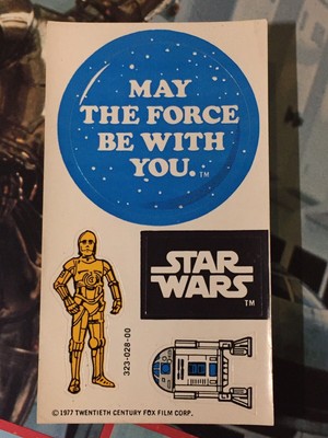 VINTAGE ORIGINAL 1977 Star Wars Early Bird Certificate Package Sticker Sheet $49.00 - PicClick