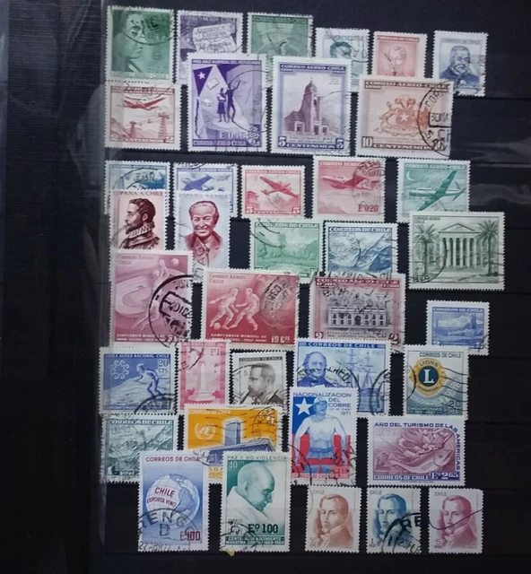 Briefmarken Sammlung Lot Amerika Süd Chile