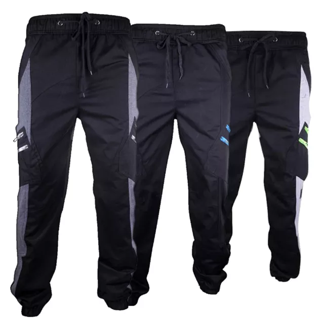 Ragazzi Cargo Jogging Pantaloni da Elastico Vita Bambini Pista Zeneva Location