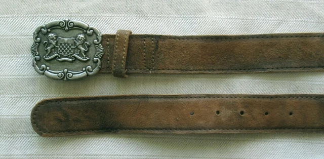 Cintura Tradizionale Marrone - Pelle - Fibbia Metallo - Stile Antico - Tg. L - Xl Cintura Tradizionale Marrone - Pelle - Fibbia Metallo - Stile Antico - Tg. L - Xl