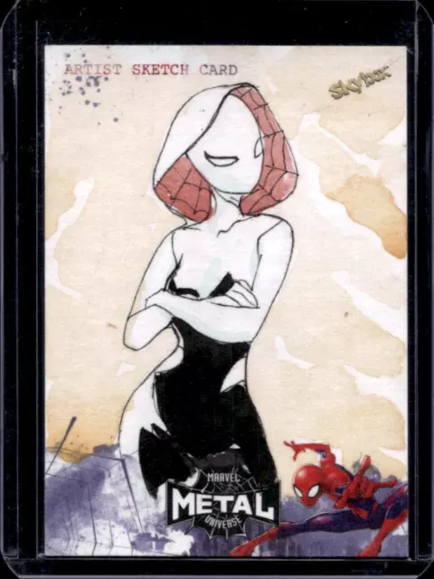 2021 Skybox Marvel Metal Universe Spider-Man Artist Sketch Card #1/1 (B)