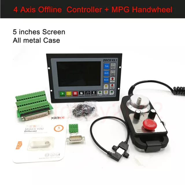 CNC 4 Achsen Offline Motion Controller Ersatz MACH3 500KHz USB Steuerung System