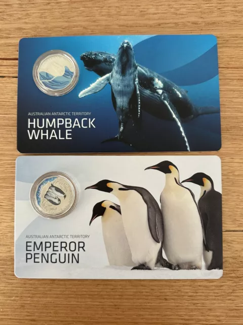 2023 RAM 50 Cents Antarctic Emperor Penguin - Humpback Whale SET.