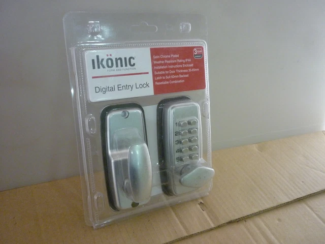 Ikonic Satin Blocco ingresso digitale cromato
