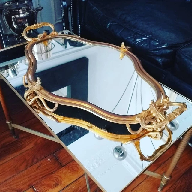 Important Surtout/Centre Table Louis XV Miroir Bronze Doré XIX ème