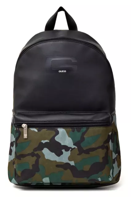 GUESS WOMEN S BACKPACK Logo Detachable Mini Pouch Chain Stripe