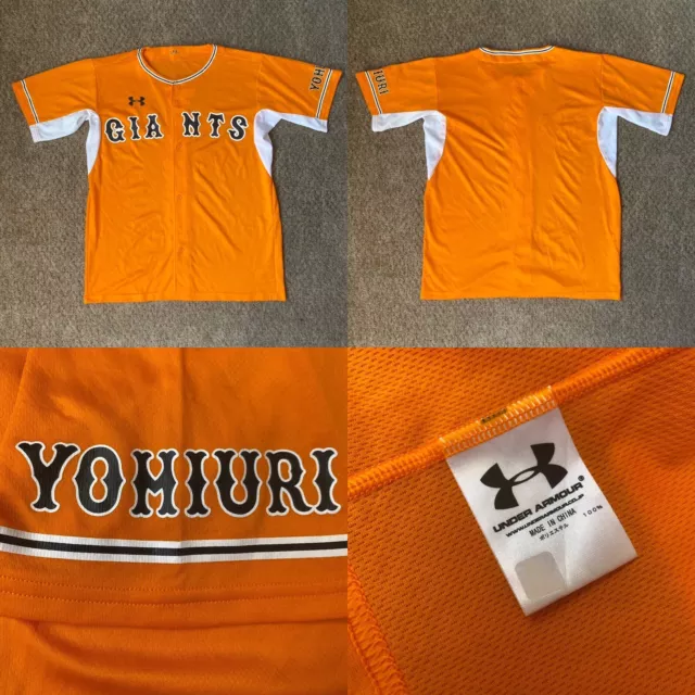 Authentic NEW L Under Armour Tokyo Yomiuri Giants Japanese Baseball Jersey MLB