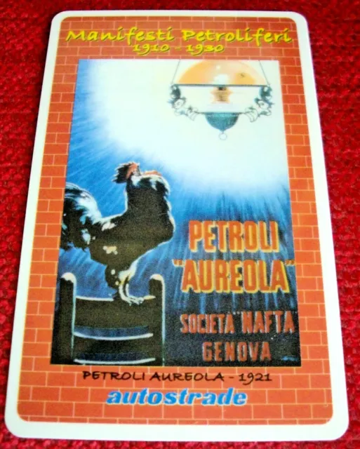 Viacard Pubblicita' Del 1921 Petroli Aureola Societa' Nafta Genova Advertising