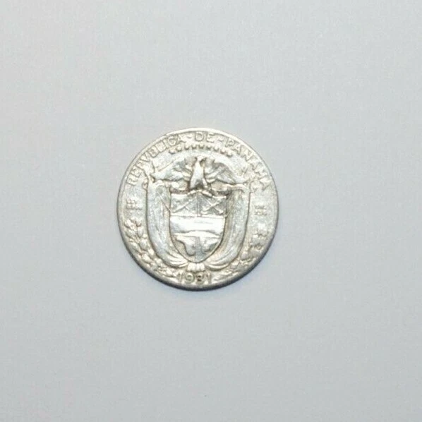 1931, 1/10 Balboa Panama 0.900 Silver Low Mint 200k Minted Very High Value Coin