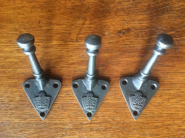 Three Ministry crown coathook coat hook cast iron hanger