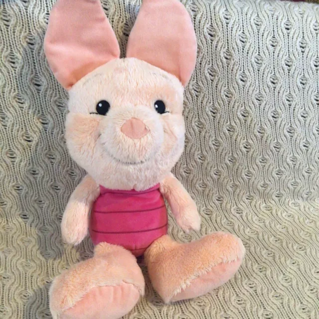 Disney Store Piglet From Winnie The Pooh Plush Soft Cuddly Toy Teddy Approx 12in