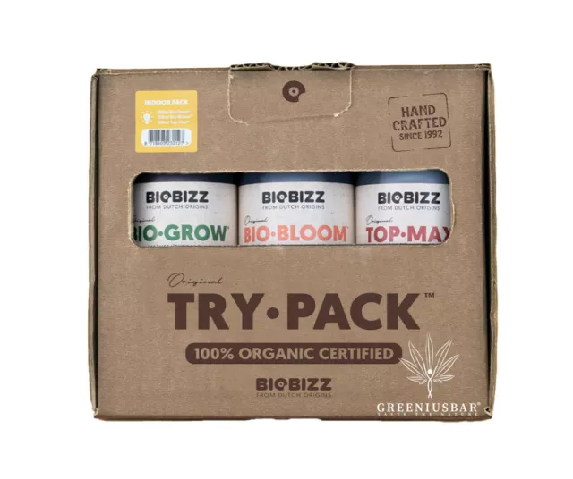 BioBizz Trypack Indoor Outdoor Hydro Stimulant Top Max Bio Grow Bloom Heaven