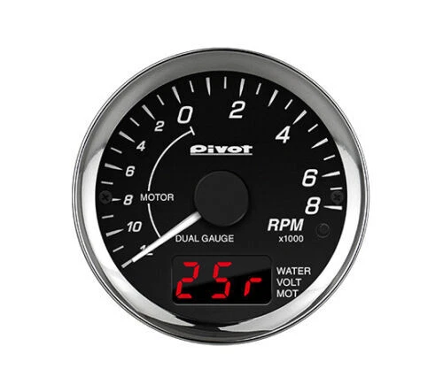 PIVOT Genuine OEM DUAL GAUGE PRO 60MM WH/BL FOR TOYOTA C-HR ZYX10 2ZR-FXE DPT-HT