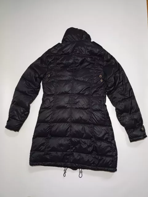 BEAUTIFUL Burberry Brit Black Glossy Belted Goose Down Quilted Zip Puffer Coat! 3
