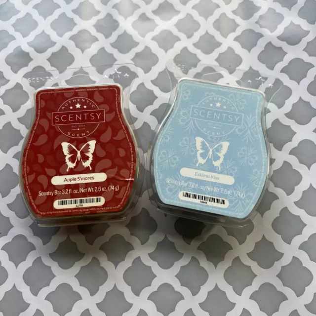 Lot of 4 SCENTSY Bars/Candle Wax Melts – Fall & Christmas Scents - New