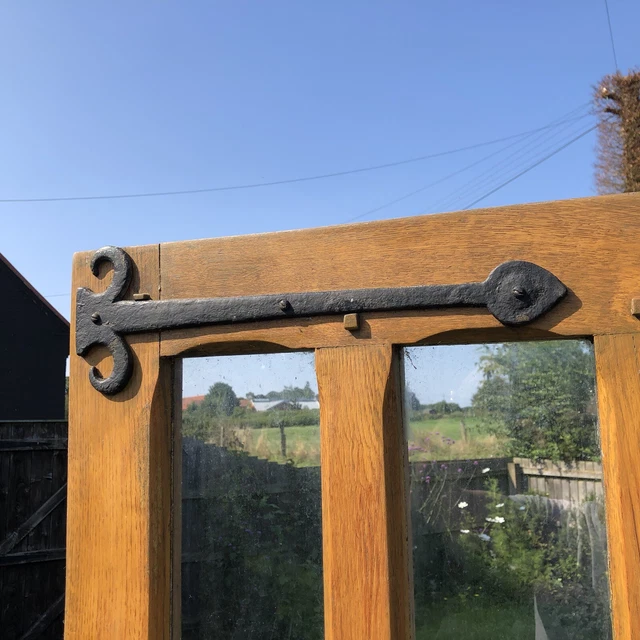 Solid Oak Arts & Crafts front door 4