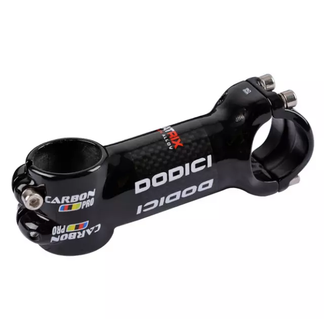 DODICI Aluminum Carbon Fiber Bicycle Stem 6° 31.8mm MTB Road Bike Stem 60-100mm 3