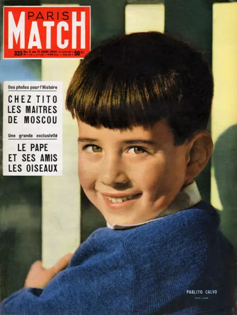 Paris Match n° 323 - Derby d’Epsom / Claude Dauphin (4 juin 1955)