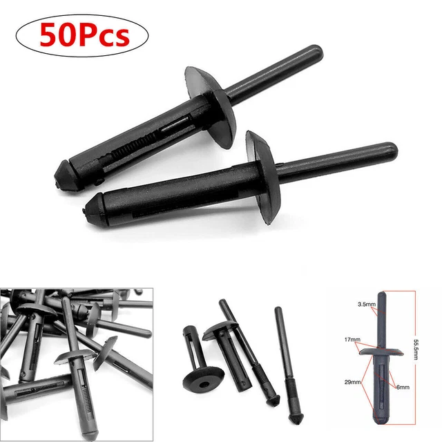 Nylon Plastic Fascia Bumper Rivets Car Body Repair Fastener Push Retainer Clips