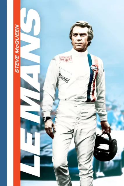 LE MANS, STEVE MACQUEEN,  Repro affiche cinema, (40x60 cm)