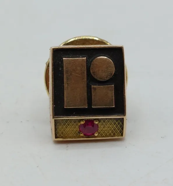 Litton Industries 10k Gold Lapel Pin Badge Pin 10 Carat Collectable Advertising