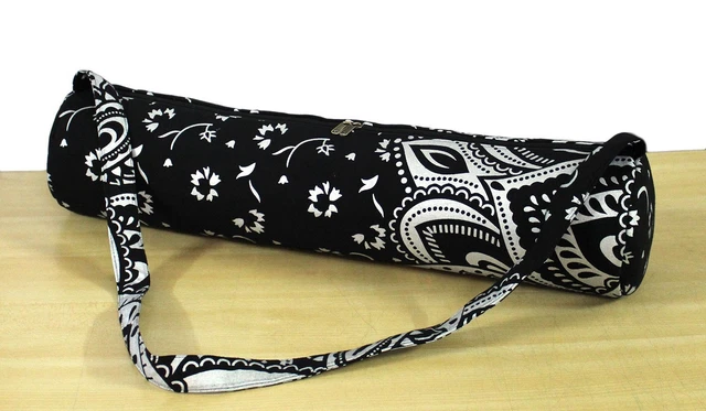 Sac pour tapis de yoga femme noir gris Yoga Design Lab
