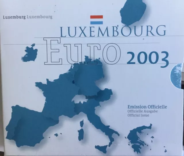 Luxemburg KMS 2003,stempelglanz,im Blister,100 Jahre Pont Adolphe,bcl