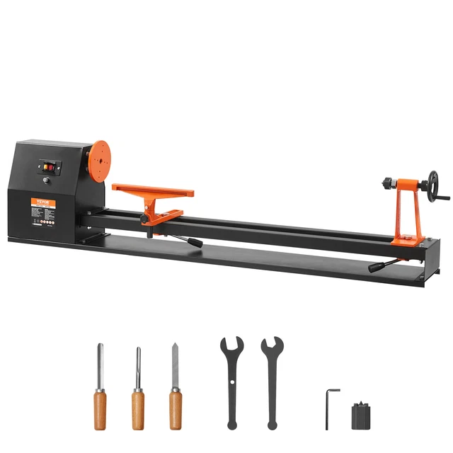 VEVOR TORNO DE Banco Para Madera 350x970 Mm 0 5 HP 370 W Bricolaje vevor-torno-de-banco-para-madera-350x970-mm-0-5-hp-370-w-bricolaje