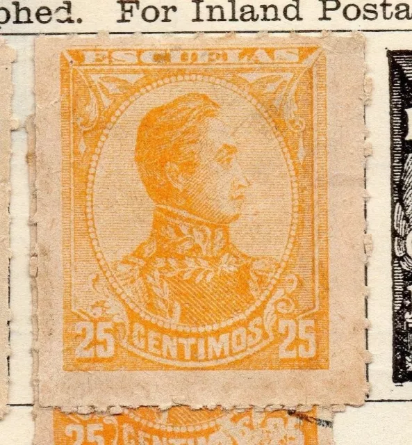 Venezuela 1887 Early Issue Fine Mint Hinged 25c. 137933