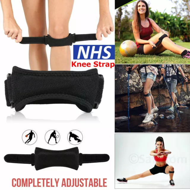 Adjustable Patella Tendon Strap Knee Support Jumpers Runners Pain Band Brace