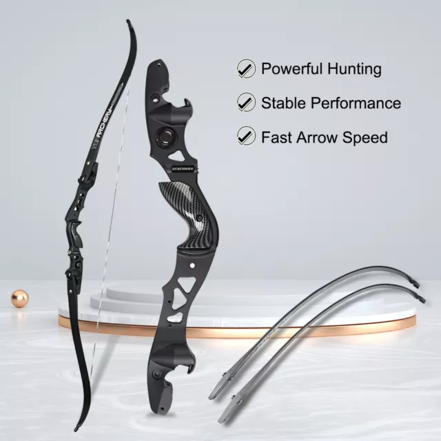 62 Bowfishing Bow Kit Archery Set Adult 25-50lbs Takedown Recurve Bow  Fishing Bows for Adults with Fishing Reel and Bowfishing Reel Seat Right  Hand