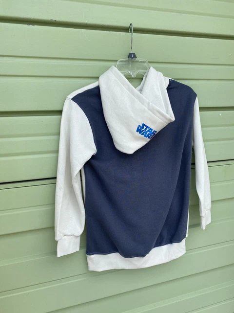 NUOVA FELPA CON CAPPUCCIO ZARA ECRU KIDS BOYS STAR WARS™ LUCIDA taglia 11-12Y #7096 4
