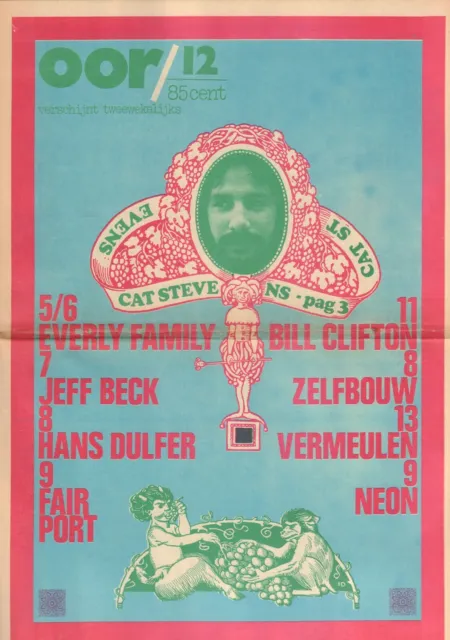 MAGAZINE OOR 1971 nr. 12 - CAT STEVENS/JEFF BECK/FAIRPORT CONVENTION/EVERLY BR.