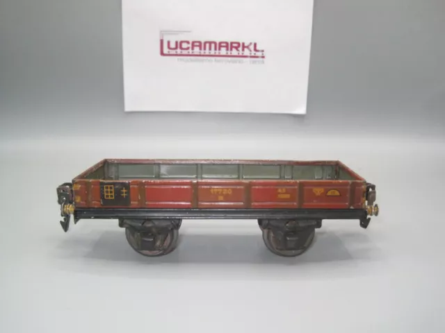 * Märklin Spur 0 1764 Niederbordwagen mit Aufschrift „17720“, ausland Marklin *