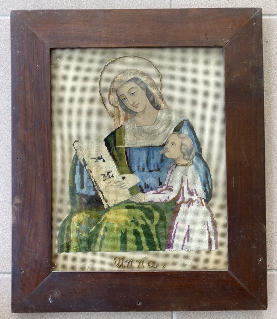 “Sant’Anna“ Ricamo A Micro punto Fatto Dalle Suore