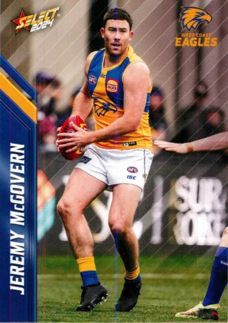 Carte AFL Select Footy Stars des West Coast Eagles 2024 – Jeremy McGovern