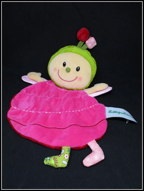 Coccinelle Rose Doudou Plat - Lilliputiens