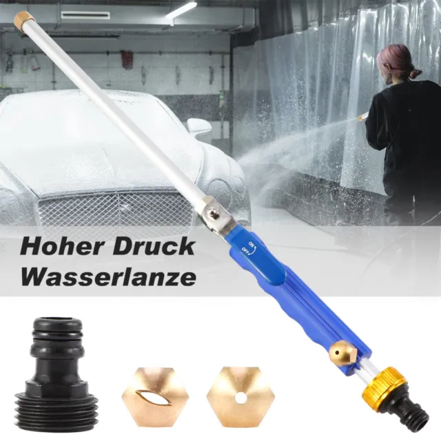 High Pressure Power Water Gun Jet Wand Nozzle Sprayer Garden Washer Car+2 Sprays