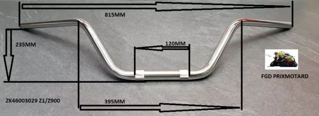 Kawasaki Z900 A4 A5 Guidon Acier Chrome 3