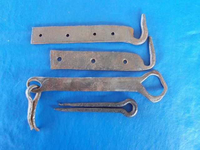 Antique Vintage Hand Forged Barn Shed Door Latch Hook Lock Set