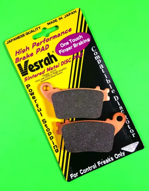 Fits Honda CBR600RR 2007 to 2016 🔴Genuine Vesrah HH Sintered REAR Brake Pads