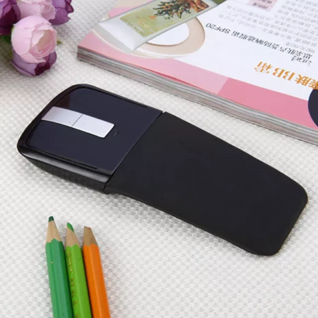 Portable Foldable Arc Touch Wireless Mouse Ultra-thin 2.4GHz Optical Mous#DC