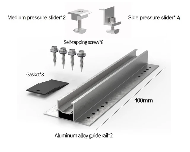 Supporto Per Pannelli Solari Regolabile - Kit Montaggio A Parete Per Balcone O Giardino