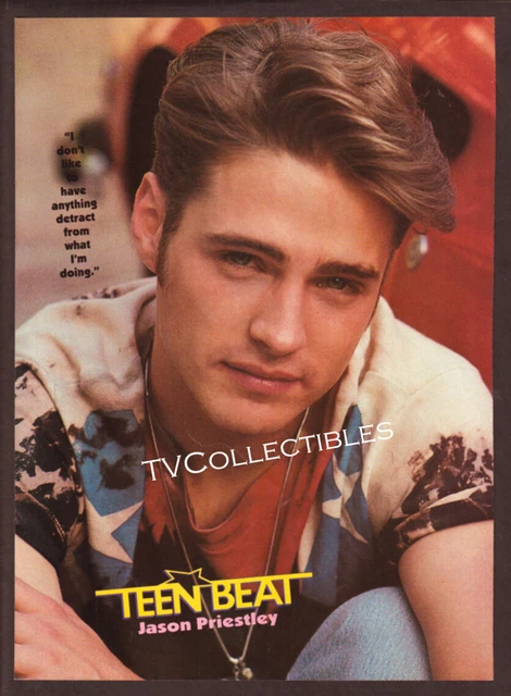 Magazine Pinup~ JASON PRIESTLEY ~1990s ~Beverly Hills 90210 ~~Back- IAN ZIERING